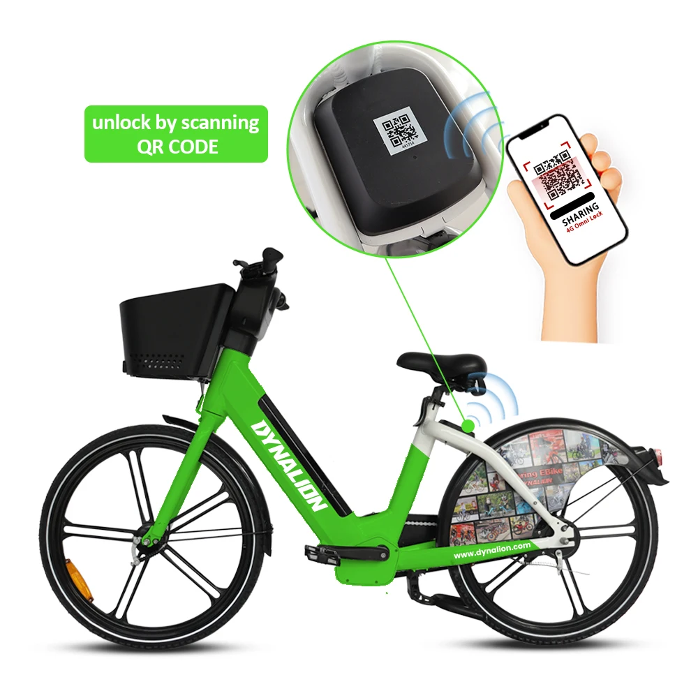 Anti-Thieft Wheel Lock GPS Long Driving Distance Rental Business Wheel Hub Lock 24 Inch Iot Module Api 20 Inch Sharing E Bike