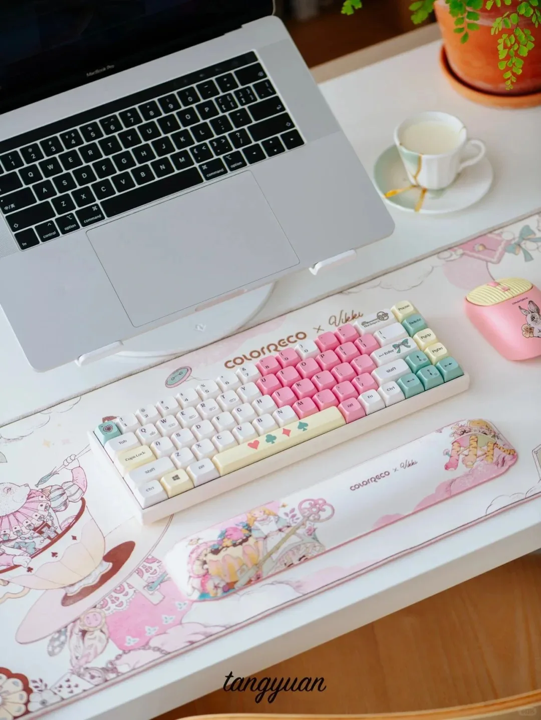 

ColorReco Vikki Alice Bluetooth игровая клавиатура с подсветкой 2,4G беспроводная мышь подарочный набор