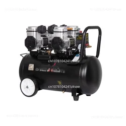 2200W 50L 200L/min 0.7Mpa Single Air Inlet Air Compressor  Pump Oil-free Black Carpenter Paint Dental Auto Repair