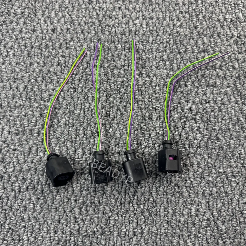 1 Set 2 Way Parts 8K0973702 AC Assembly Water Temperature Sensor Electrical Wire Socket For Audi Automobile Headlight Connector