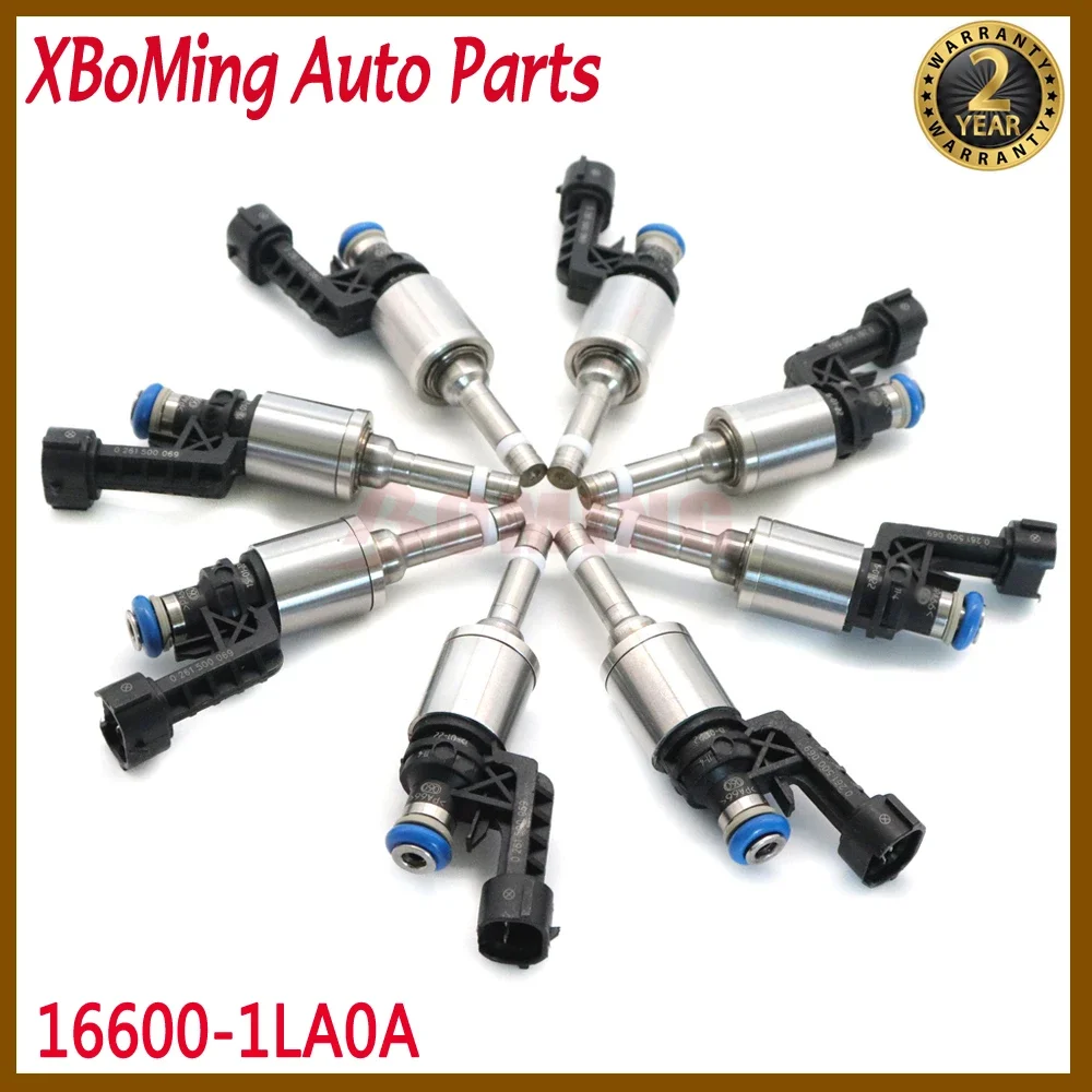 8PCS  16600-1LA0A 166001LA0A Car  Fuel Injector Nozzle Fit For INFINITI M56 QX56 5.6L 2011 2012 2013