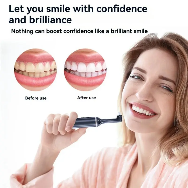 مجموعة أدوات تنظيف FORC مجموعة أدوات تلميع الأسنان الكهربائية للاستخدام العائلي بما في ذلك 5 رؤوس فرشاة نظام تفتيح الأسنان الكهربائية باللون الأبيض