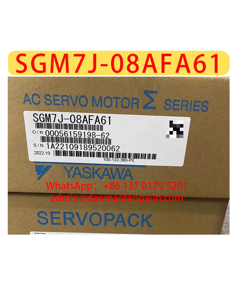 

SGM7J-08AFA61 Совершенно новый серводвигатель, SGM7J 08AFA61, быстрая доставка