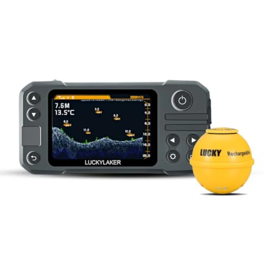 

Kayak Portable Fish Finder Transducer Wireless Sonar Fish Finders Boat Rechargeable Handheld Fish Depth Finder Fishing MT-202