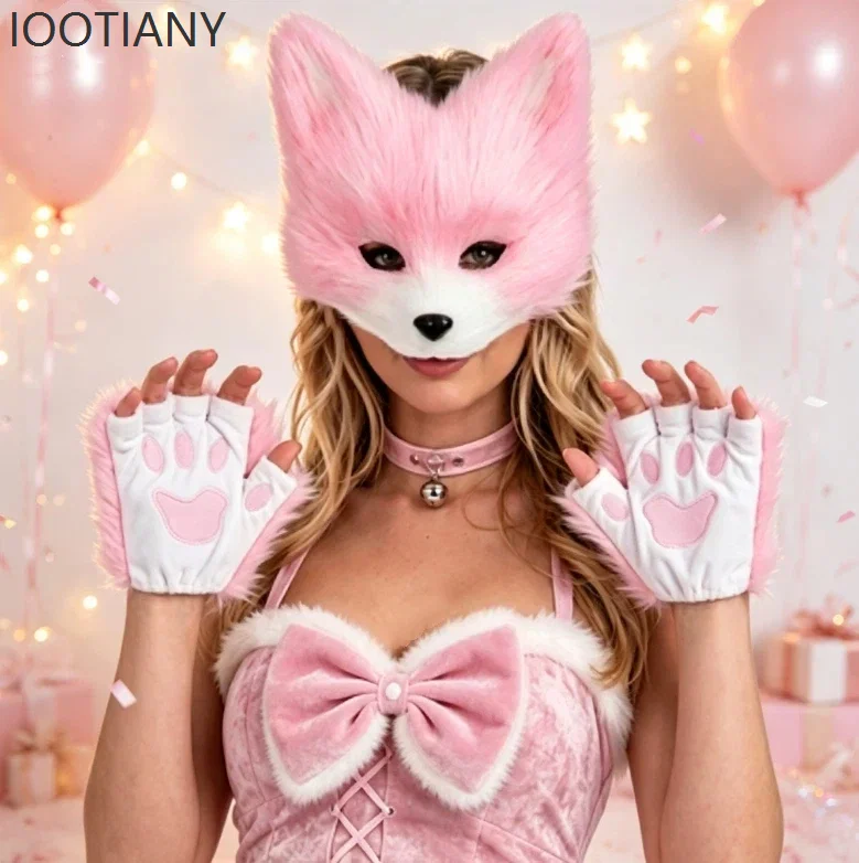 mascara-de-raposa-de-pelucia-fofa-com-cauda-bordada-e-alca-conjunto-de-fantasia-cosplay-anime-para-carnaval-e-halloween-acessorios-de-traje-de-animal-2026