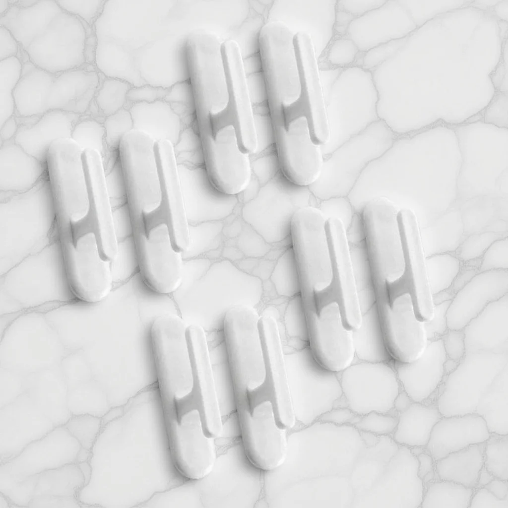 

8pcs Curtain Adhesive Blind Cord Holder For Home Office Window String Blind Cord Hook Hanger Smooth No Scratch Design