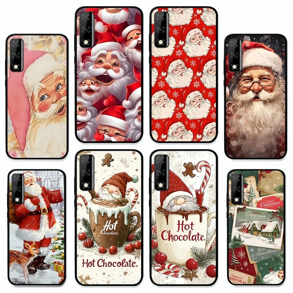 

Christmas Pattern Phone Case For Huawei Y9 6 7 5 Prime Enjoy 7s 7 8 plus 7a 9e 9plus 8E Lite Psmart Shell