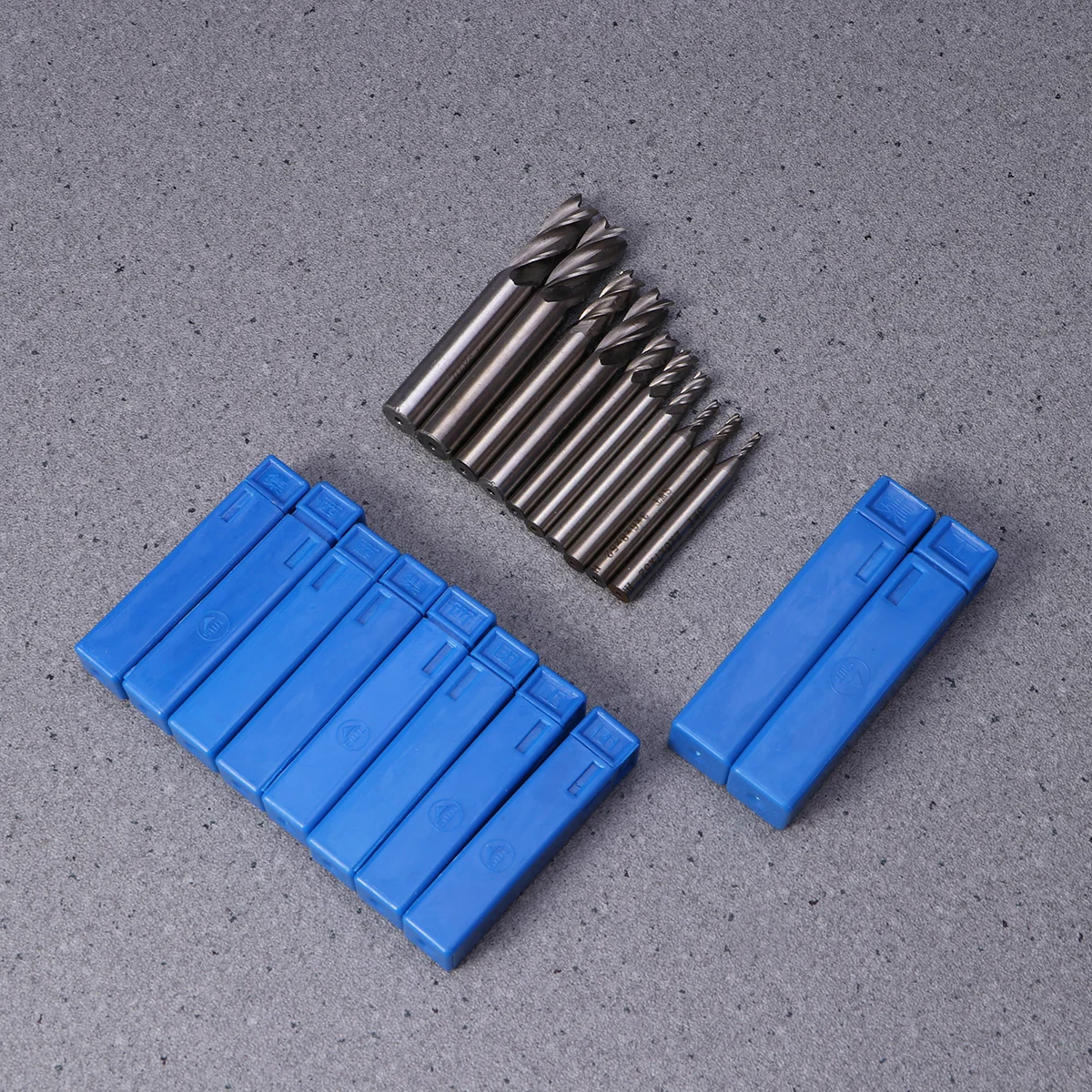 

10PCS High Toughness Square Nose Milling Cutter Set for Aluminium Plastics Machining