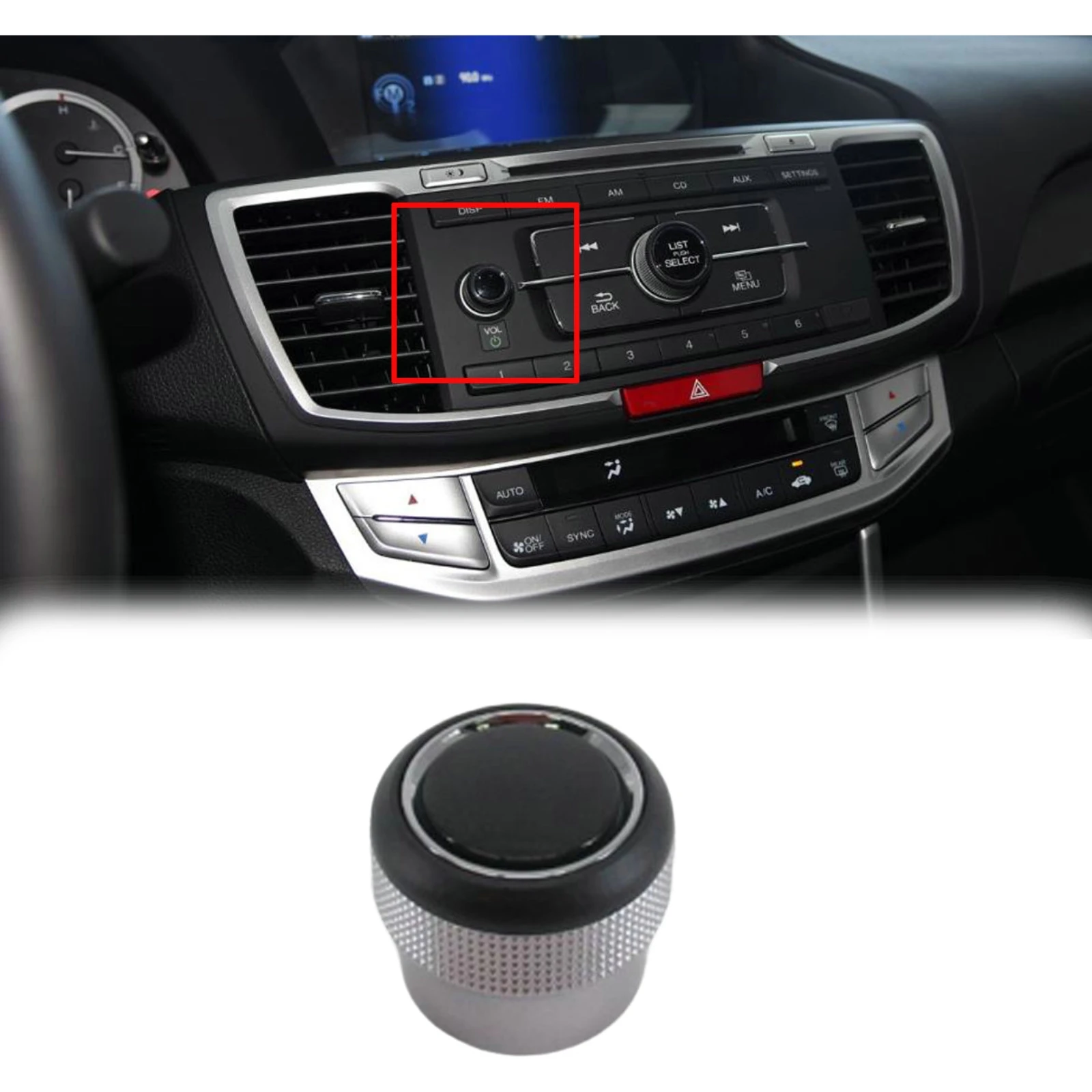 مقبض التحكم في مستوى الصوت الأمامي للسيارة 39102-T2A-A01 لملحقات التحكم في مستوى الصوت Honda Accord 2013-2017