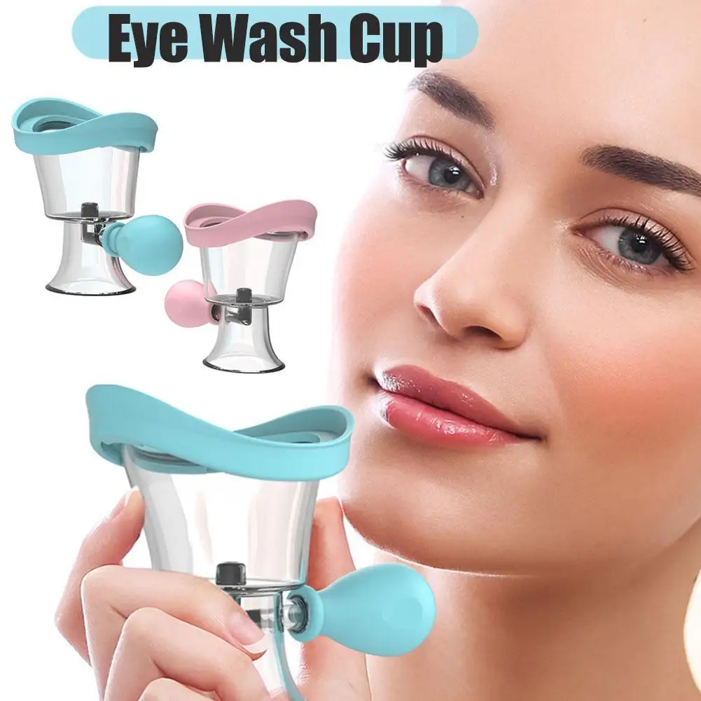 1 szt. Miękkie silikonowe kubeczki do płukania oczu, kubeczki do czyszczenia i płukania oczu wielokrotnego użytku, kubeczki do płukania oczu pod prysznic dla studentów, nowość w zakresie zdrowia i urody