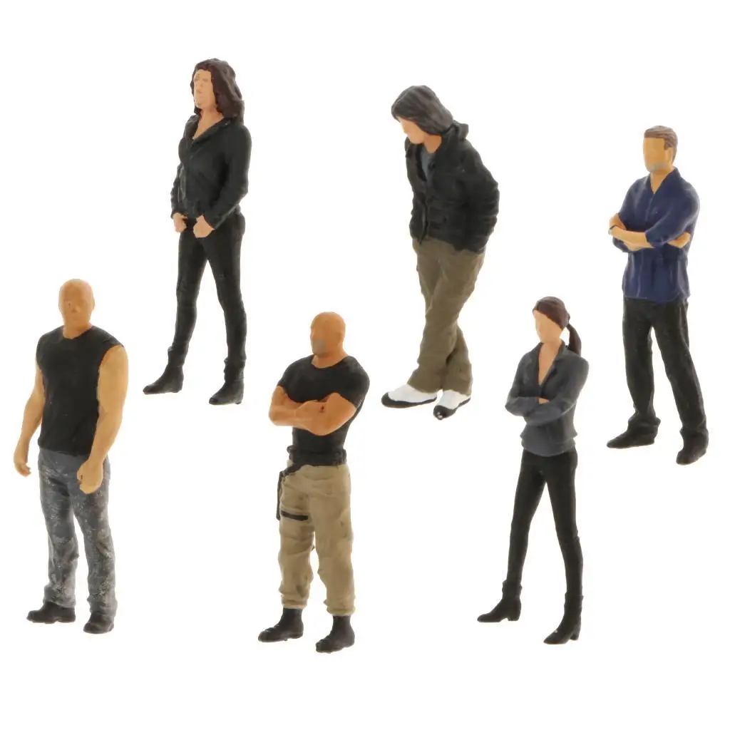 1:64 personajes pequeños resina hombres mujeres personas Diorama modelo para