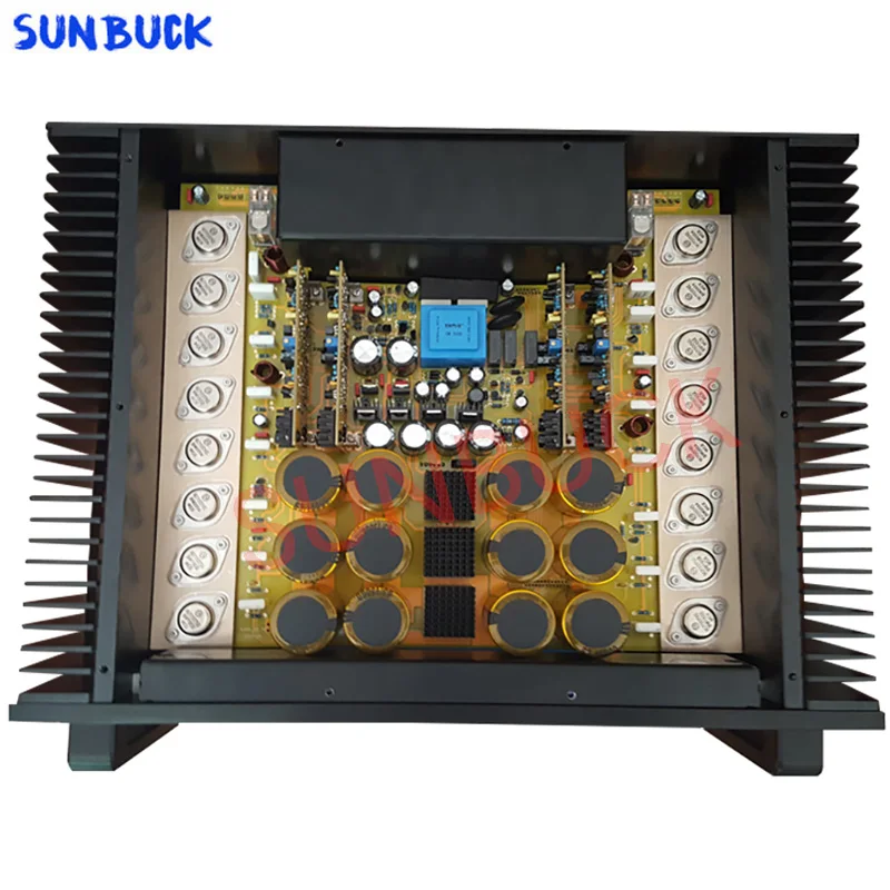 SUNBUCK Fully Symmetrical Differential FET DC Servo Negative Feedback RCA XLR Preamp 2 Stereo 1200W Class A Post Amplifie