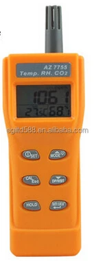 Temperature and Humidity Dew Point Temperature Detection AZ-7755 LCD Display CO2 Detector