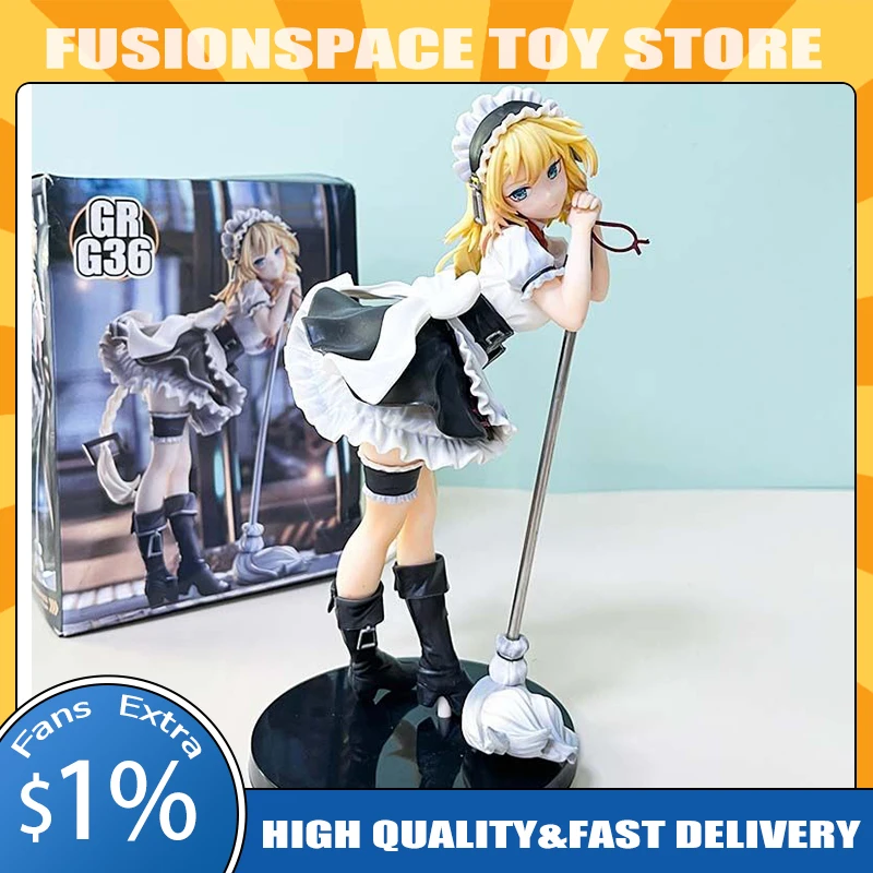 

20cm Girls Frontline Anime Figures Gr G36 Figure Girl Maid Clothes Around The Game Collectable Model Cute Decorations Doll Gifts