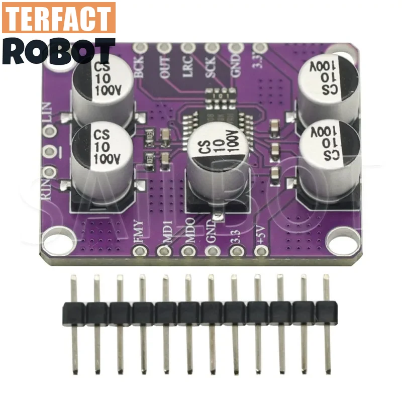 1-10PCS PCM1808 105dB SNR Audio Stereo ADC Single-Ended Analog-Input Decoder 24bit Amplifier Board Player Module - view 3