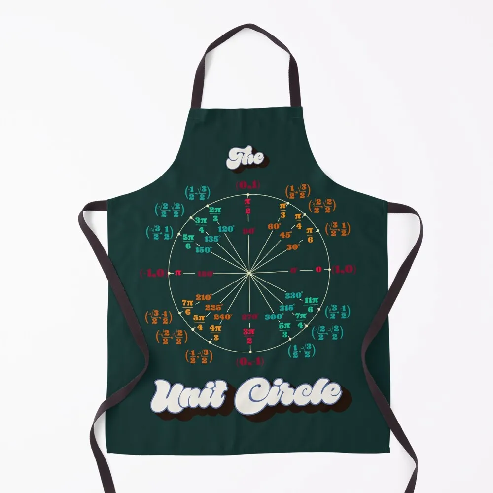 

The Unit Circle Apron For Men Kitchen Kawaii Accessories women's work Apron