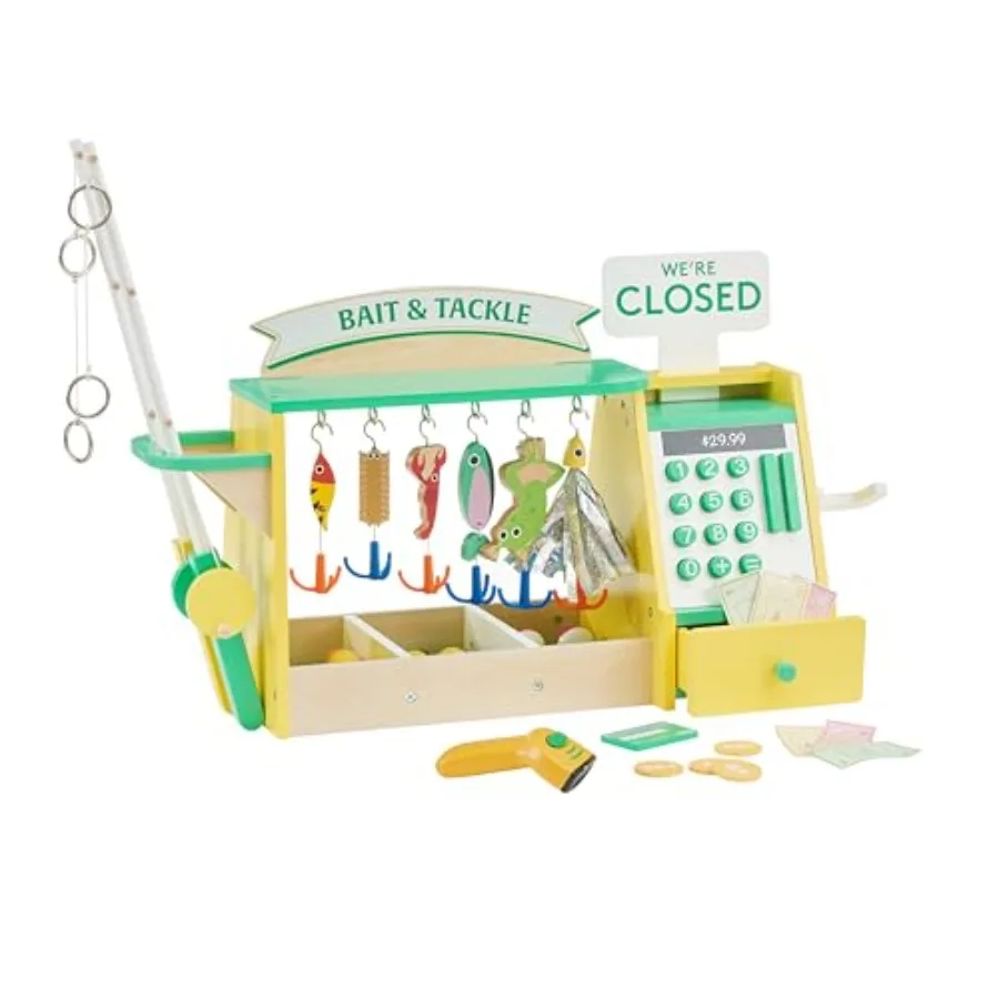 

Игровой набор Teamson My Little Helper Fishing Shop из мягкого ПВХ-материала синего и желтого цветов, безопасный и прочный, для развития воображения.