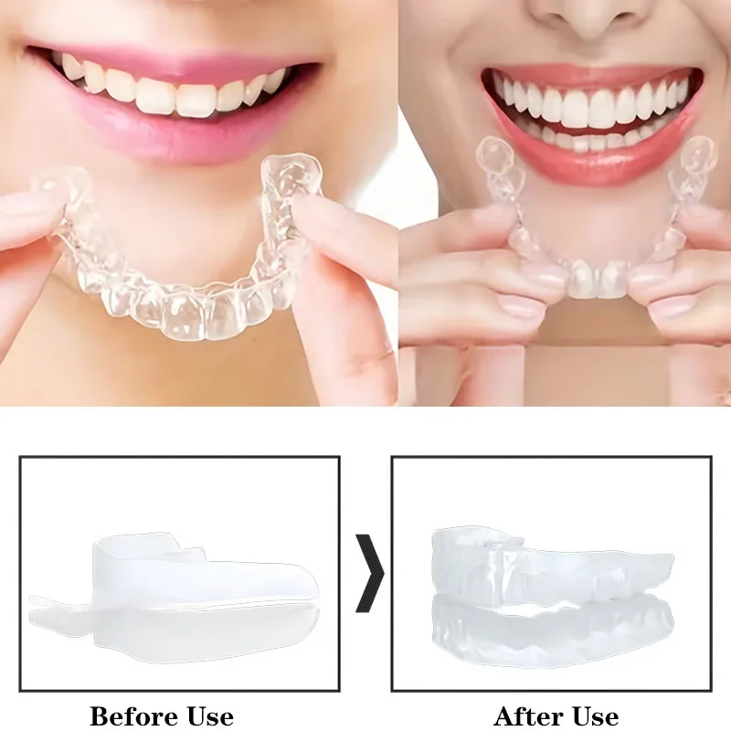 10/20Pcs Silicone Night Mouth Guard Tooth Care Removable Gingiva Guard Thermoforming Mouth Trays Whitening Tray