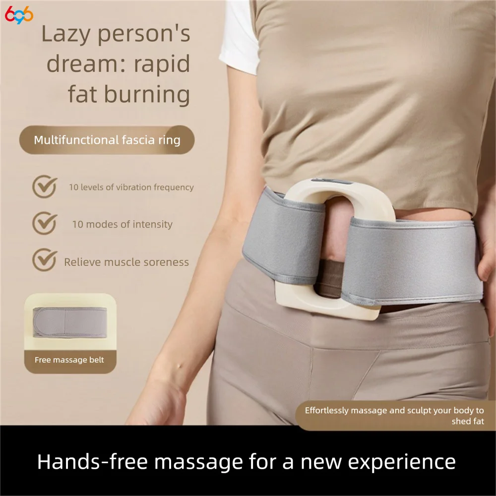 

Electric Fascia Ring Fitness Massage Ring Vibration Massager For Deep Tissue Massage And Fat Burning In The Abdomen Waist Leg