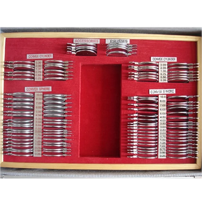 Professional Trial Lens Set Ophthalmic Trial Box Optometry Eye Test Case Optical