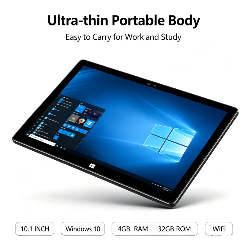 New Sales 10.1 INCH 4GBDDR RAM 32GB ROM Tablet PC MLT10W Windows 10 Quad Core HDMI-Compatible 1280*800 IPS Screen