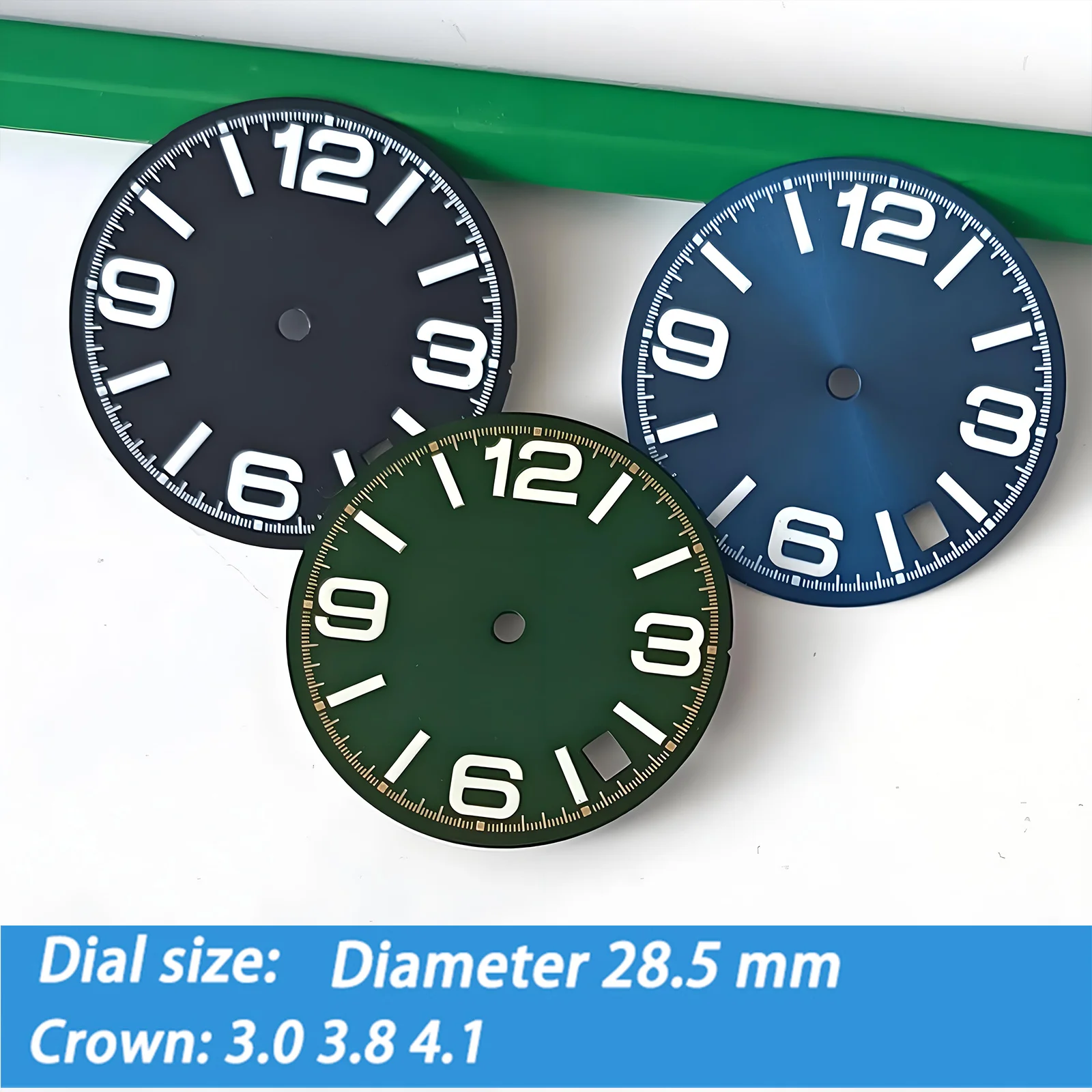 นาฬิกา 28.5 มม.NH35 Dial เหมาะสําหรับ NH35 NH36 4R 6R 7S นาฬิกาการปรับเปลี่ยนผู้ที่ชื่นชอบ Love The Dial