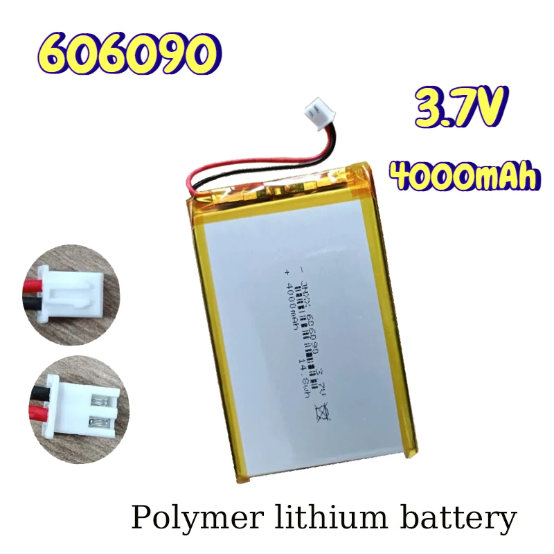 3.7V 4000mAh 606090 Polymer Lithium Battery  Large Capacity Tablet Computer Mobile Power Bank Supply DIY Rechargeable Batteries