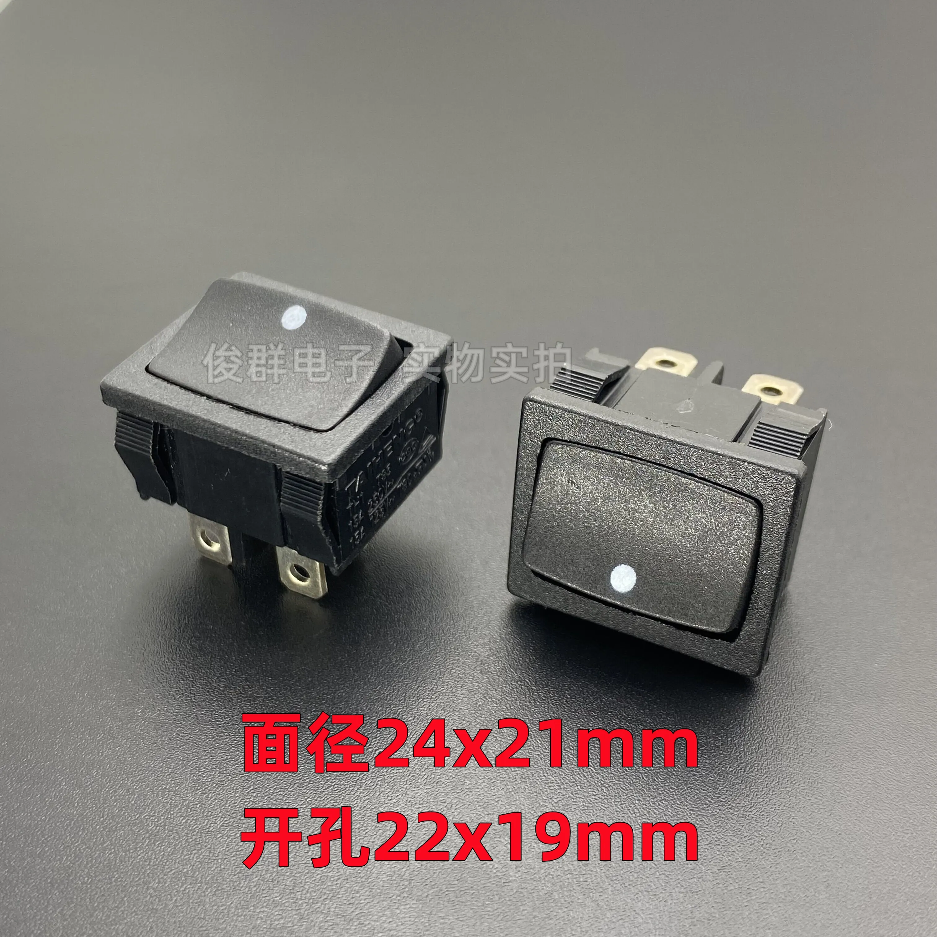 10pcs/ TH1 rocker boat power switch boat button 4 feet 2 gear 15A250V button