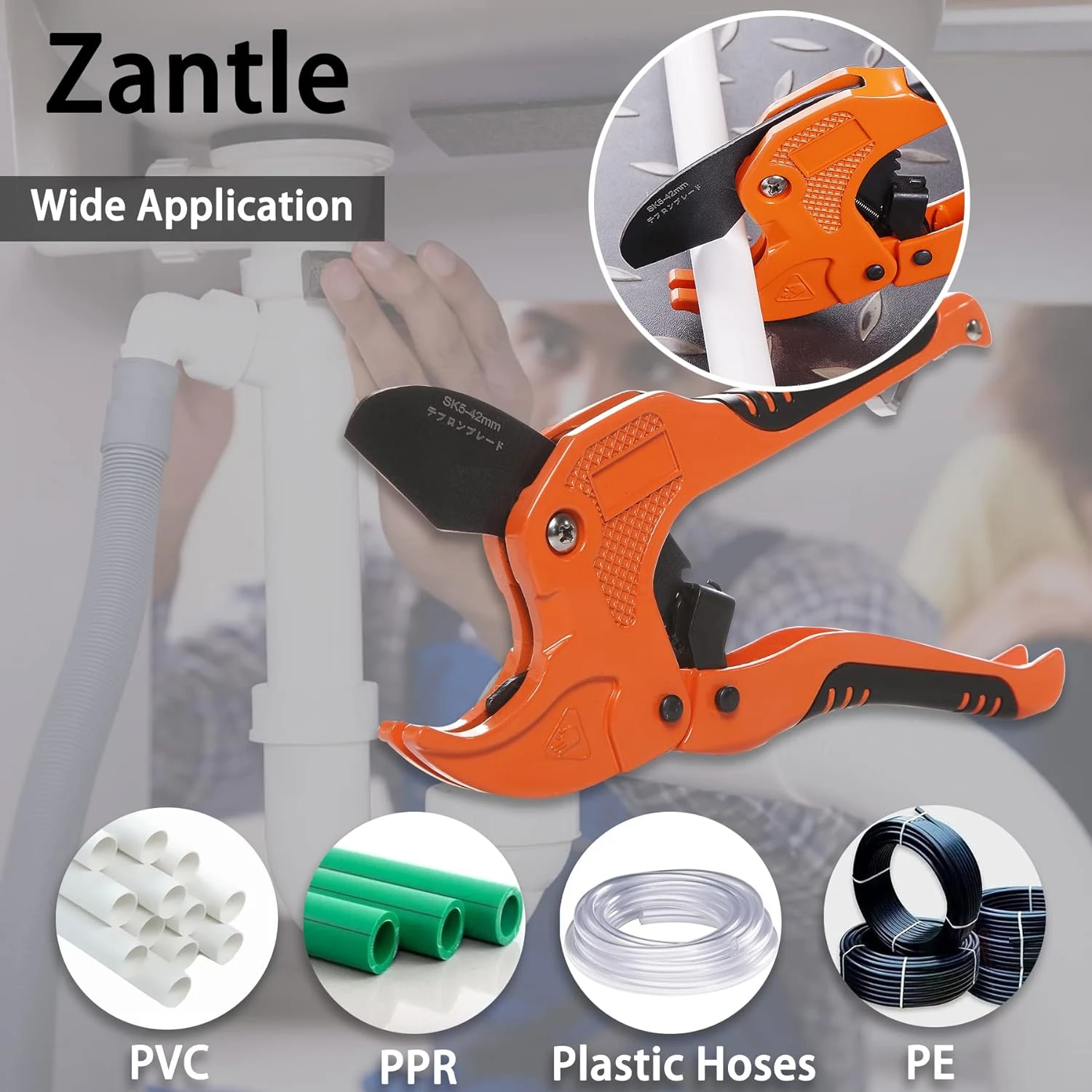 Efficient and Precise One-Handed Ratchet Pipe Tube Cutter for Fast, Convenient Cutting - Perfectly Designed Hose Cutting Tool fo