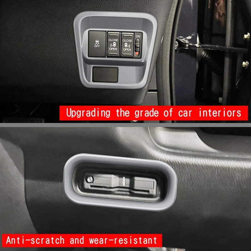 RHD Car Multifunction Button Trim Cover Stickers For Honda Freed Air Crosstar 2024 ETC Trim Frame image 5