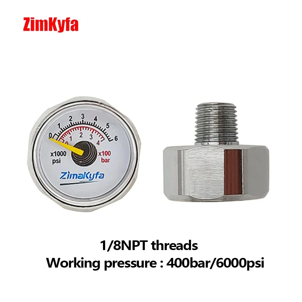 HPA Mini 1/8BSPP 1/8NPT Manometer Manometer Gasflasche Nachfüllregler Armaturen – Detail 21