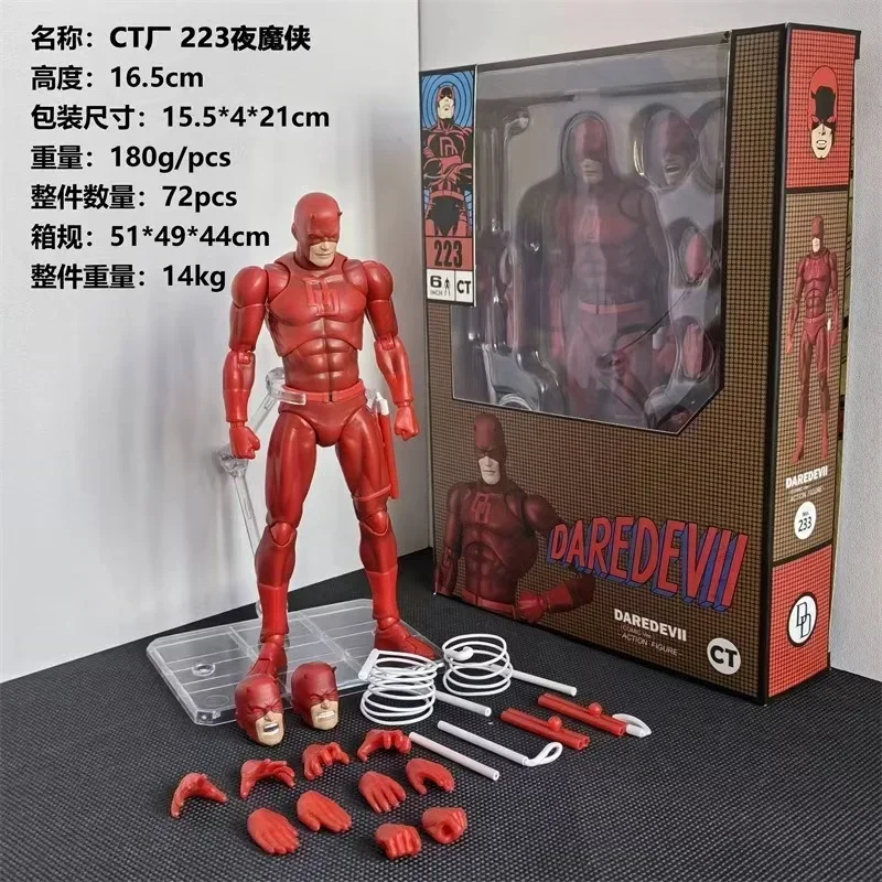 New CT Toys Daredevil Mafex 223 – Black Version SHF Anime Action Figure Movable Model Gift image 6