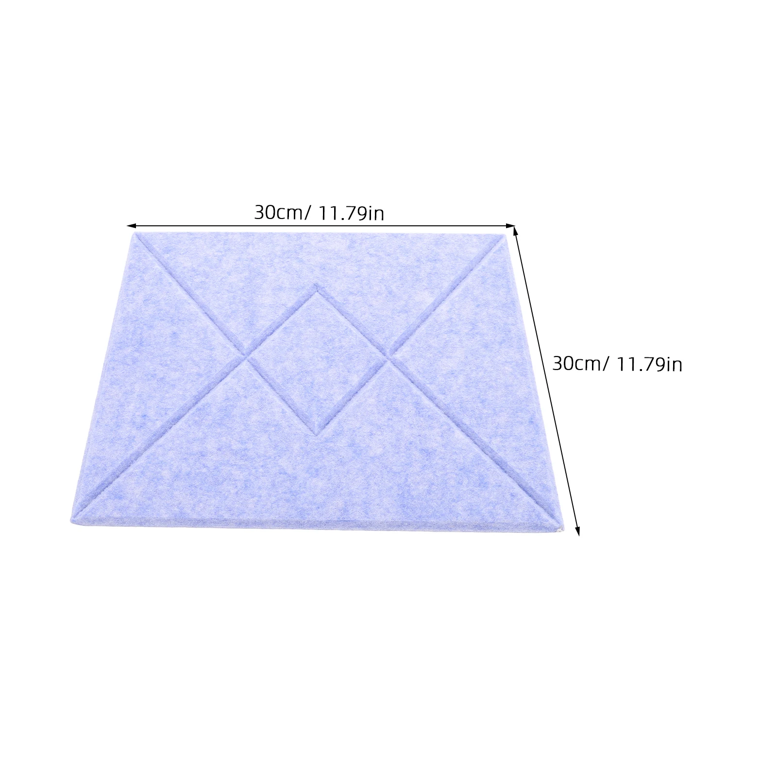 6Pcs Felt Wall Stickers V-Striped Design Multi-Functional Sound-Absorbing Bulletin Board for Kids Room Classroom Office