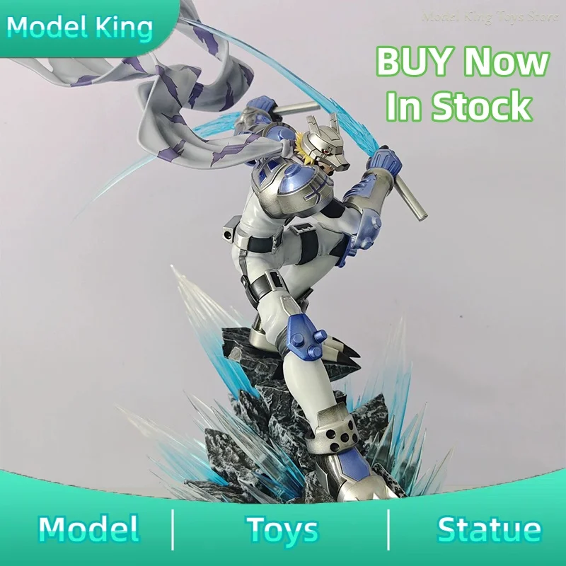 

In Stock 23cm Digimon Adventure Anime Figures Wolfmon figures PVC Statue collection Model Desk decoration Birthday Toys Gifts