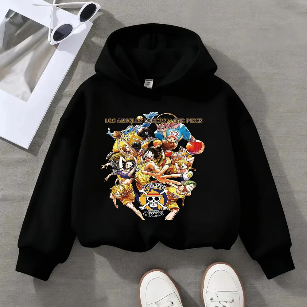 Kinder-Kapuzenpullover, einteilig, Ruffy-bedruckt, Anime-Einteiler-Kinder-Sweatshirt, lässiges Langarm-Kapuzenoberteil mit Reißverschluss für Jungen