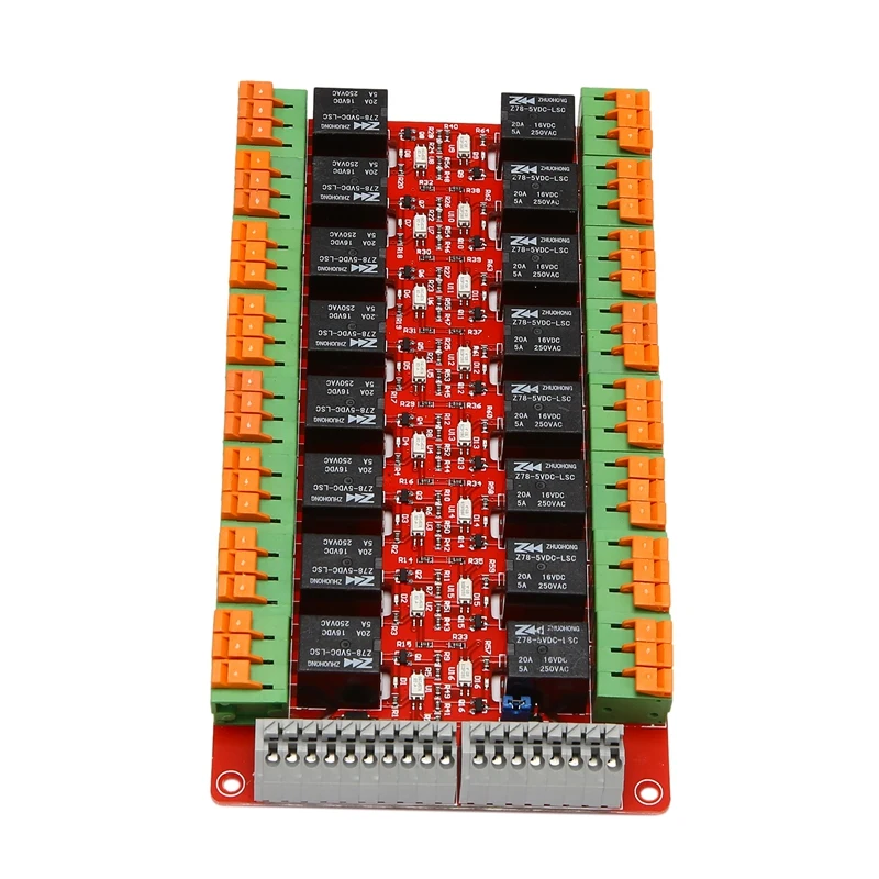 Módulo de Control de relé de 20A, controlador de nivel alto/bajo, 8Ch, 5V, para UNO R3, Raspberry Pi 3 B + BEW