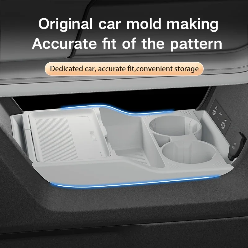 2025 For Formula Leopard 3 Titan 3 Titan3 Center Console Below Storage Box Central Control Organizer Mat Car Interior Silicone