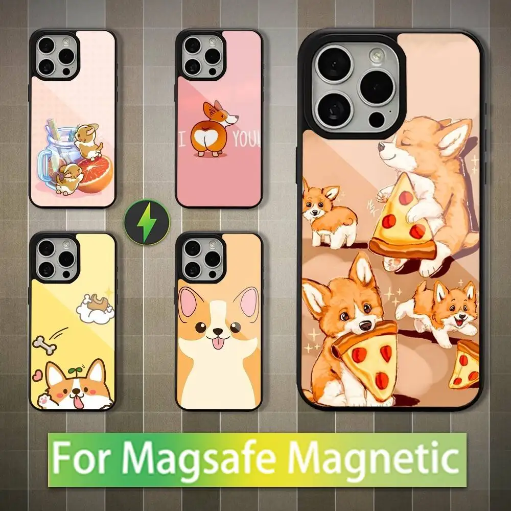 

Corgi Dog Cute Cartoon Phone Case For iPhone 16,17,15,14,13,12,11,Pro,Max,Plus,Mini,Magsafe,Magnetic Wireless Charging Case