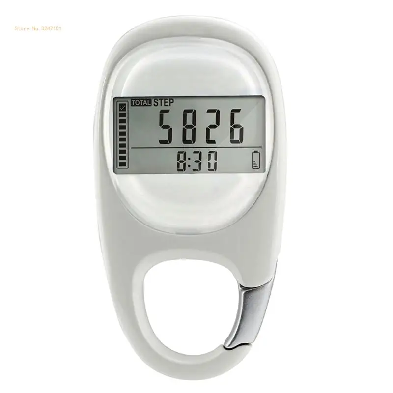 

Digital Simple Walking Distance Clip on Pedometer Step Counter with Clip Activity for Time 7-Day Memory Walking Dropship