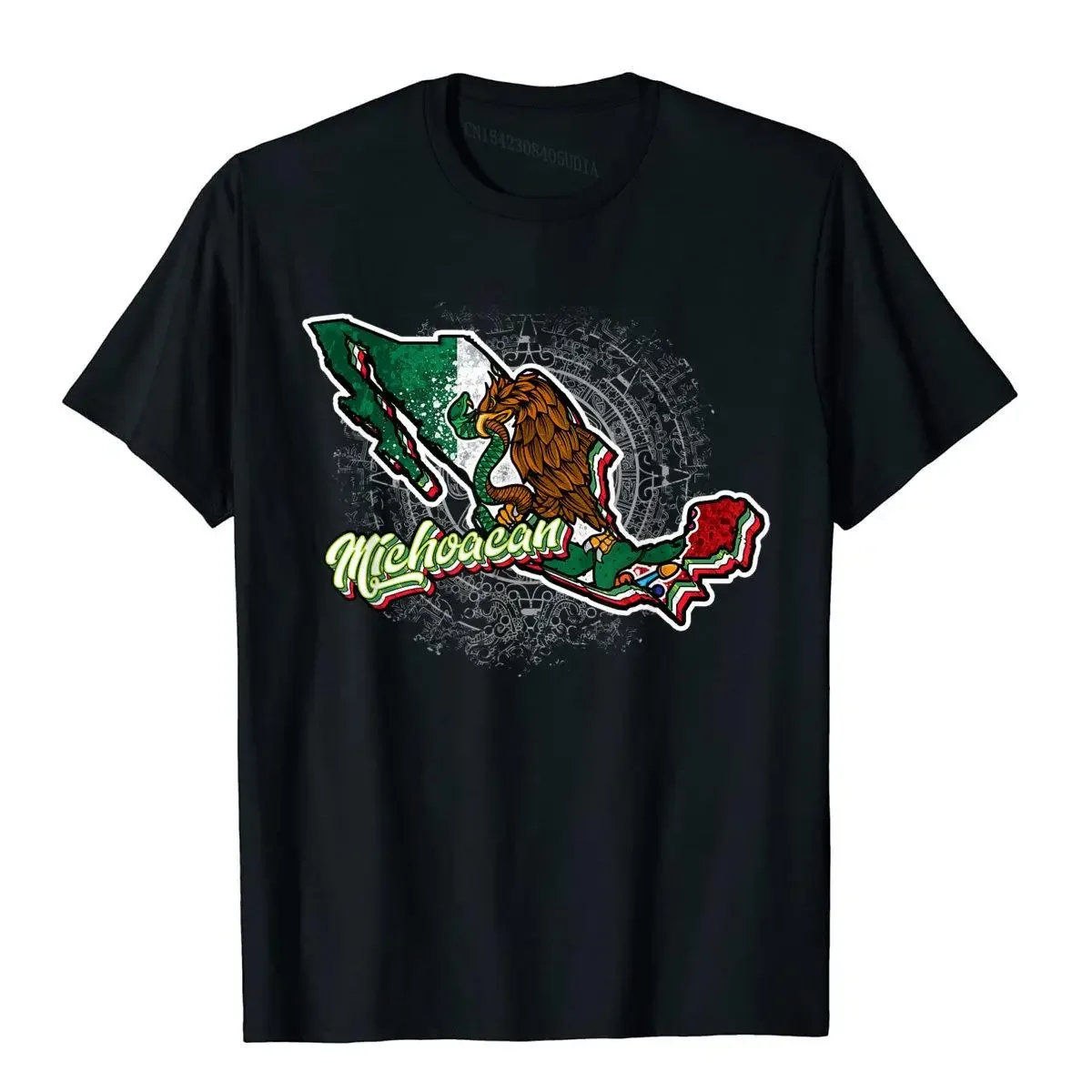 

Michoacan Mapa De Mexico T-Shirt Wholesale Casual T Shirt Cotton Men Tops T Shirt Christmas Clothing Aesthetic Beach