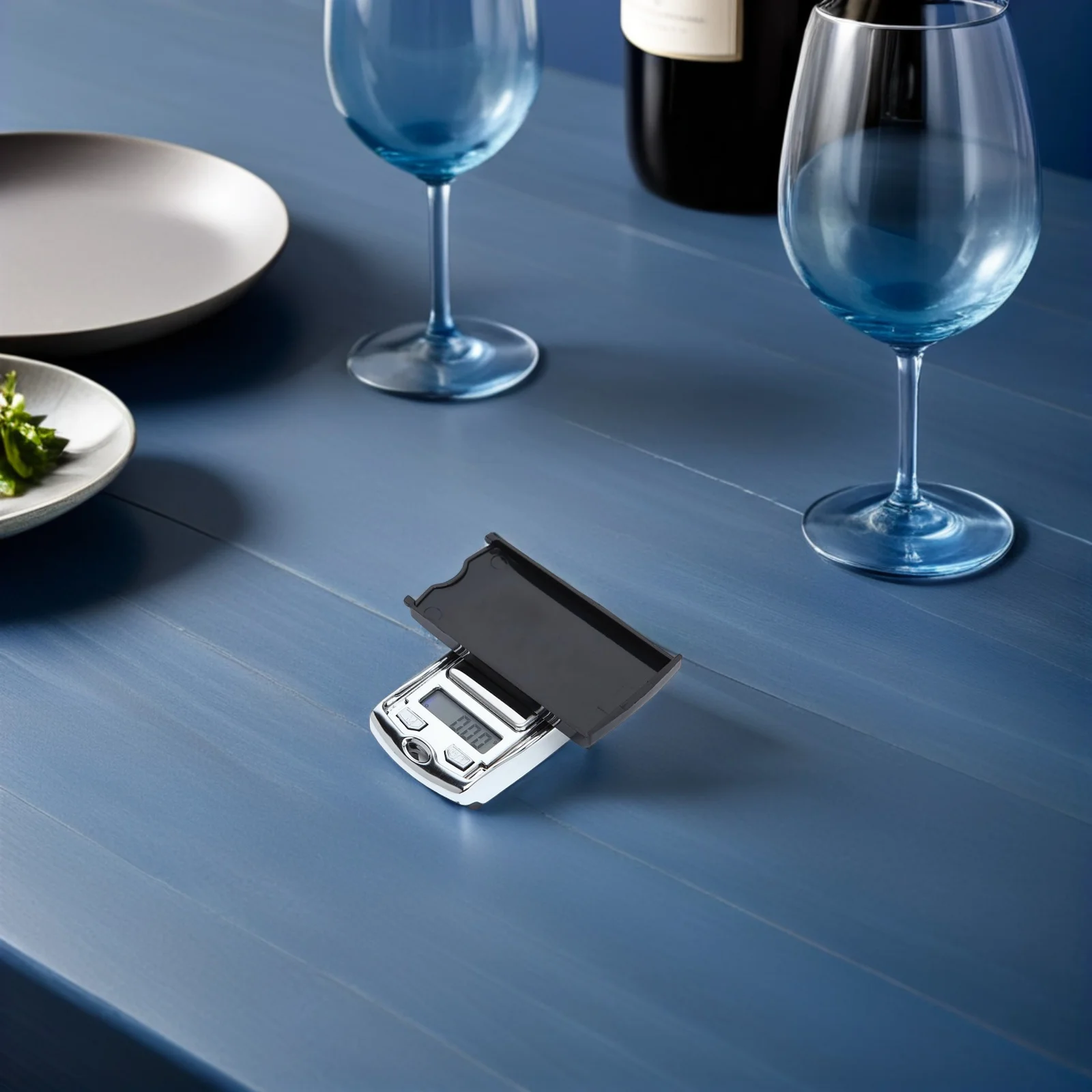 

2pcs Mini Electronic Scale Portable Gram Scale For Kitchen Food Weighing Baking Jewelry Making Compact