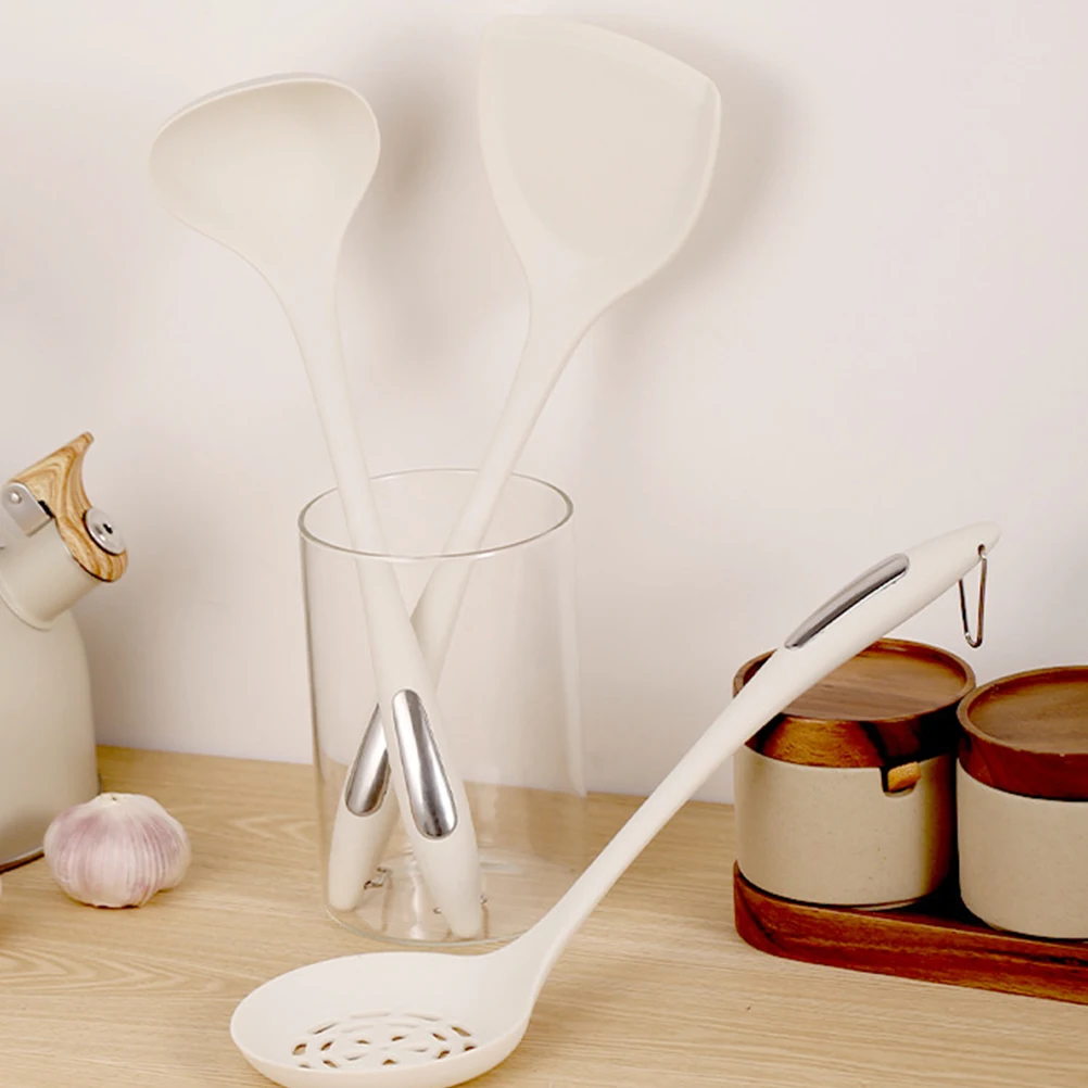 

Silicone Spatula Soup Spoon Non Stick Kitchen Gadgets Cooking Utensils Set Silica Gel Long H Heat Resistant Safe Ergonomic
