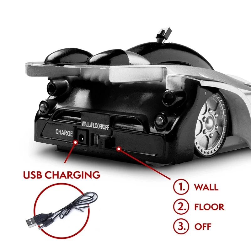 360 Rotating RC Car Climbing Ceilling Electric Car Remote Control Machine Model Anti Gravity Drift Racing Toys For Children