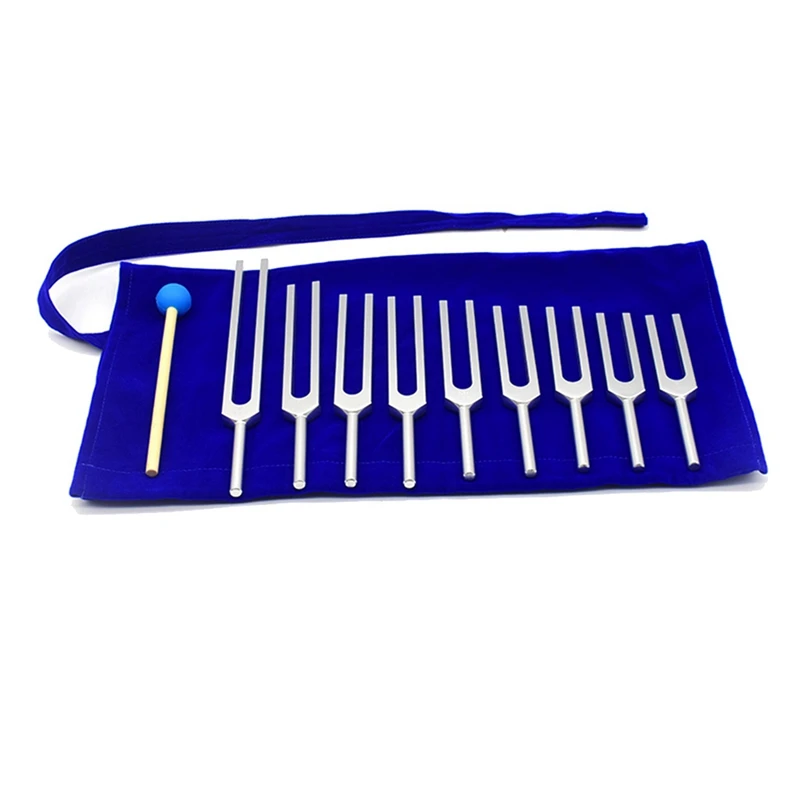 Tuning Fork Set - 18 Tuning Forks For Healing Chakra,Sound Therapy,Keep Body,Mind And Spirit In Perfect Harmony- Silver