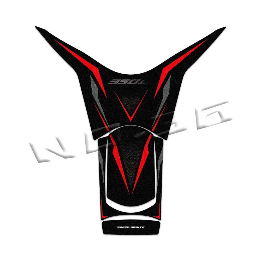 Conjunto de decalques de tração para proteção de tanque de scooter, adesivos para tanque de motocicleta, acessórios à prova d'água para zontes 350d 350 d