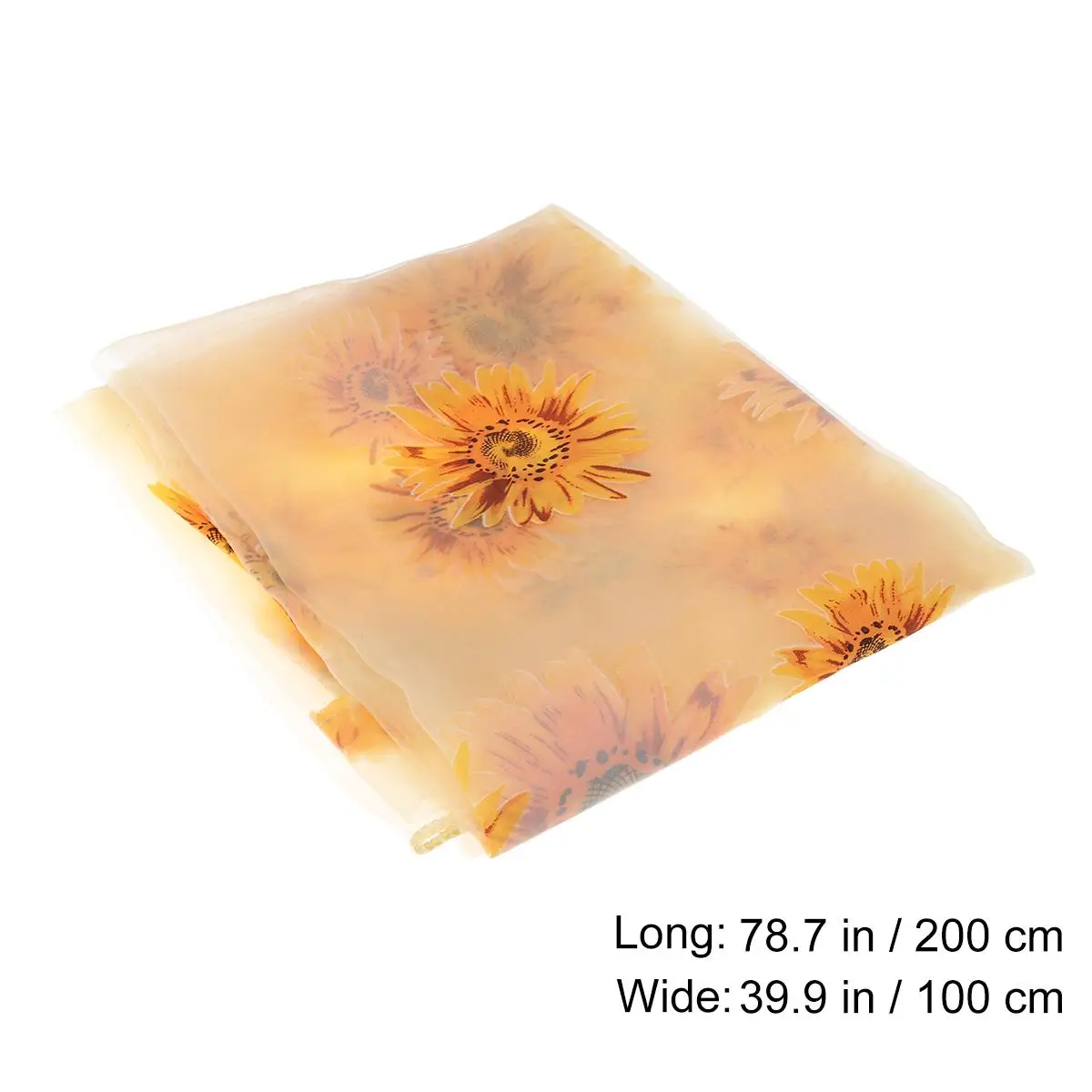 

Sunflower Printed Window Sheer Voile Curtain One Panel Voile Drape for Bedroom Living Room 200x100cm (Orange)