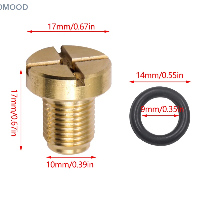 Parafuso de drenagem de água confiável do parafuso de expansão do líquido refrigerante de bronze durável 17111712788   Substituição adequada para E36 E39 E46