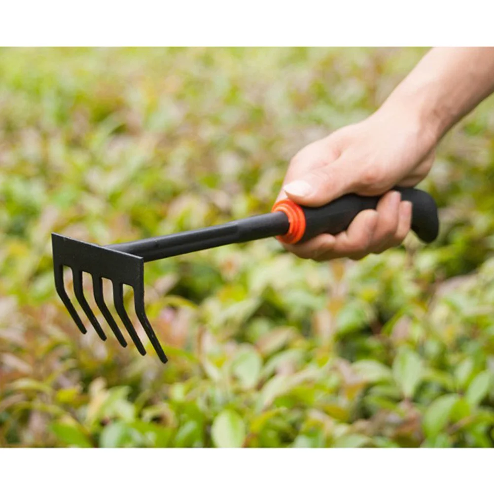 

1Set Garden Tool Set Wide Handy Shovel Mini Rake Double-Side Hoeing Rake Anti-Skid Handle for Balcony Potted Garden Work