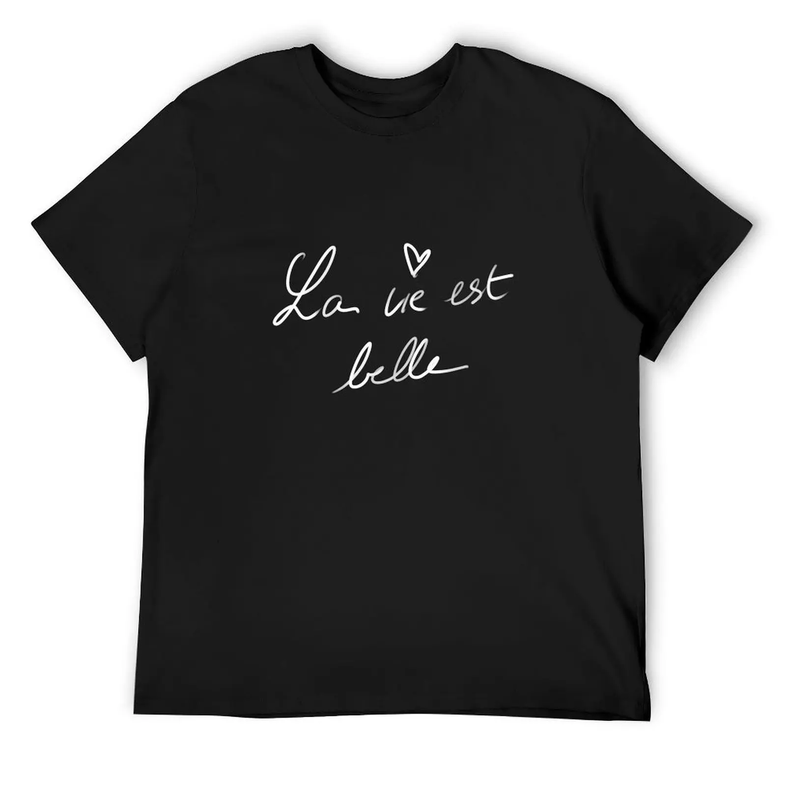 La vie est belle, T-Shirt vintage t shirts oversized graphic tee heavyweights basketball graphic tees black t shirts for men