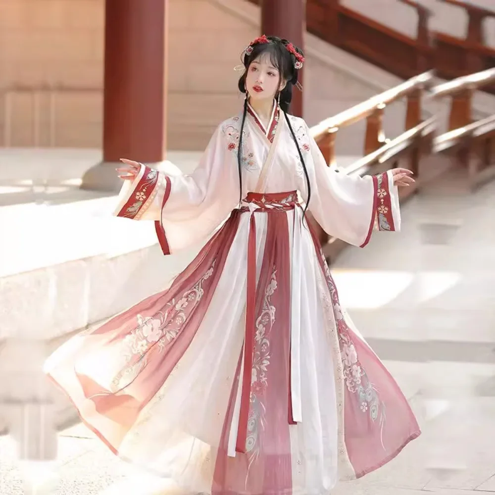 

Women Clothing Party Hanfu Chinese Traditional Dress Cosplay Costumes Ethnic Style Show Stage Embroidery Fashion Clothes